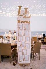 surf board seating chart visual details