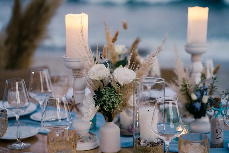 blue sea centerpiece