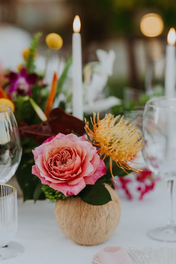 coconut centerpiece