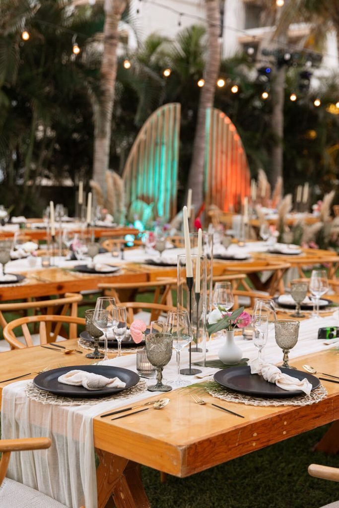 set up garden Wedding in Los Cabos