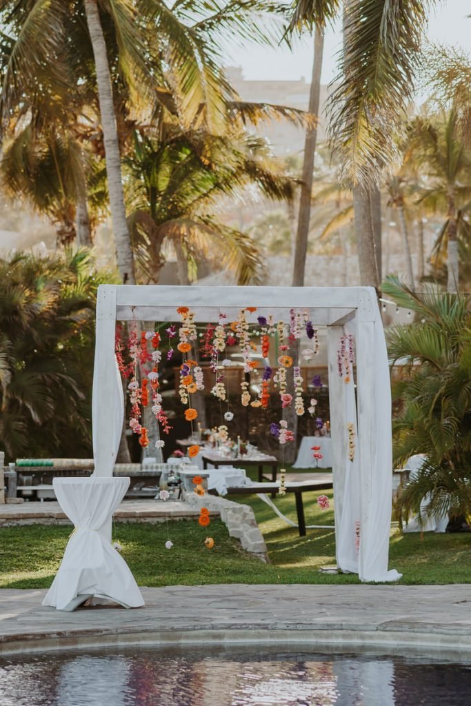 floral backdrop visual details