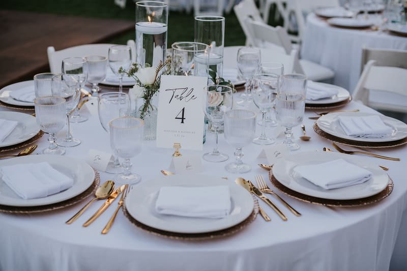 floating candles centerpiece